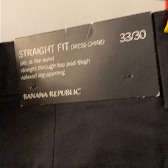 Banana republic new dress Chino black 33 x 30 - Picture 2 of 4